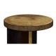 Round Oak with Large Oyster Side Table