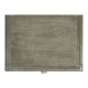 Small Pewter Oak Chest of Drawers