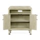 Greyed Oak Nightstand with Marble Top