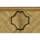 Natural Oak Nightstand with Marble Top