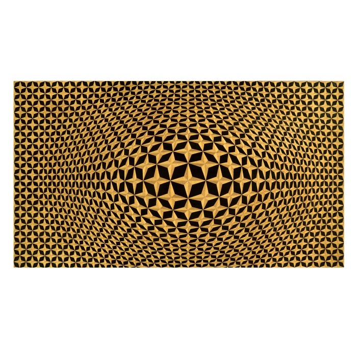 3D Four-Point Star Backlit Geometric Wall Panel