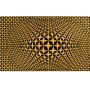 3D Four-Point Star Backlit Geometric Wall Panel