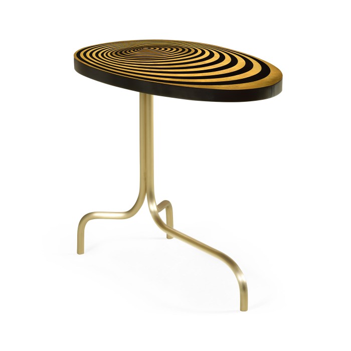 Oval Sofa Table with Tripod Base
