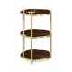 Bamboo Three-Tier End Table