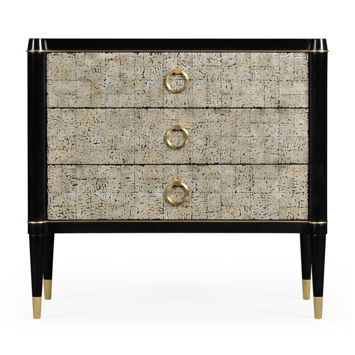 Small Light Grey Eggshell Chest of Drawers