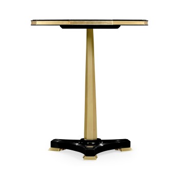 Nonagon Honey Eggshell Side Table