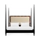 Tropical Walnut & Black Barleytwist US King Bed