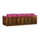 Antique Mahogany Brown High Lustre Sofa