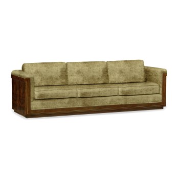 Antique Mahogany Brown High Lustre Sofa