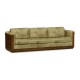 Antique Mahogany Brown High Lustre Sofa