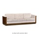 Antique Mahogany Brown High Lustre Sofa
