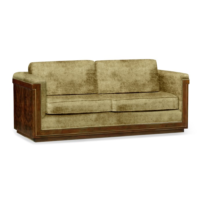 Antique Mahogany Brown High Lustre Sofa