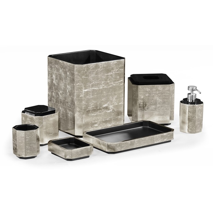 Foil Espresso Bathroom Accessory Set