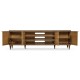 Dark Gold Walnut & Hand Painted TV Cabinet