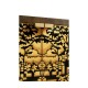 Dark Gold Walnut & Hand Painted TV Cabinet