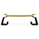 Asian Peking Yellow & Bronzed Iron Coffee Table