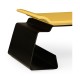 Asian Peking Yellow & Bronzed Iron Coffee Table