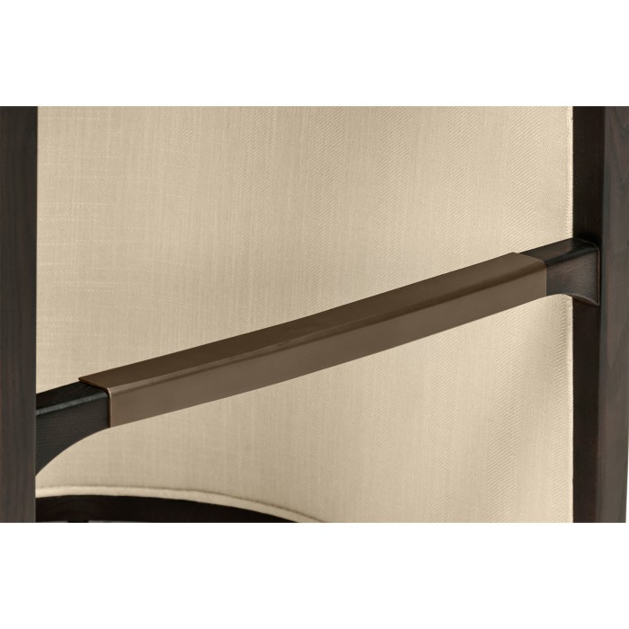 Dark Brown Ash Tub Bar Stool