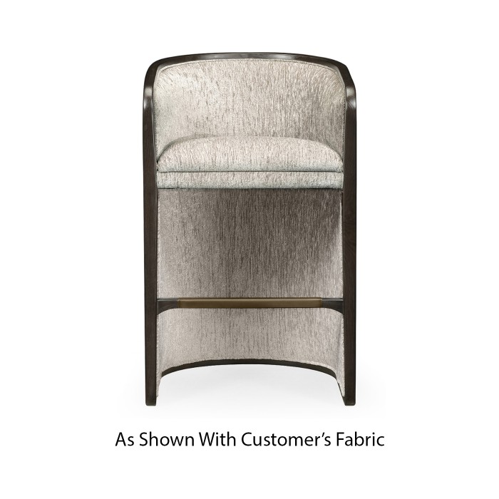 Dark Brown Ash Tub Bar Stool