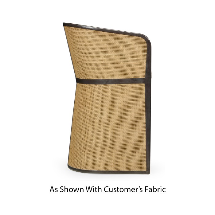 Dark Brown Ash Tub Bar Stool