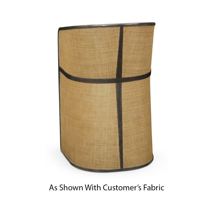 Dark Brown Ash Tub Bar Stool