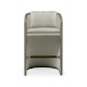Grey & Dark Grey Rattan Tub Bar Stool