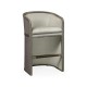 Grey & Dark Grey Rattan Tub Bar Stool