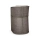 Grey & Dark Grey Rattan Tub Bar Stool