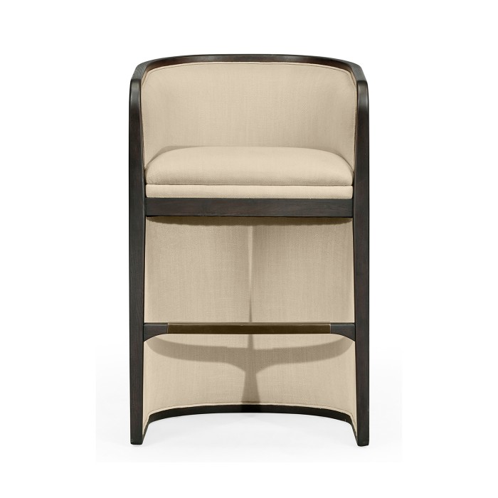 Dark Brown Ash Tub Counter Stool