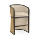 Dark Brown Ash Tub Counter Stool