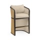 Dark Brown Ash Tub Counter Stool