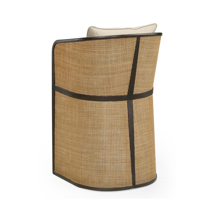 Dark Brown Ash Tub Counter Stool