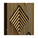 Op Art Diamond Bright Satinwood Left Drinks Cabinet