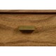 Rectangular Medium Brown Elm Chest of Five Drawers