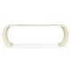 Curved Edges Ivory Eggshell Coffee Table