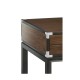 Campaign Style Dark Santos Rosewood Desk
