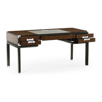 Campaign Style Dark Santos Rosewood Desk