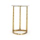 Fusion Brass Sofa Table with Marble Top