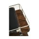 Rectangular Campaign Style Rolling Bar Cart