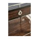Rectangular Campaign Style Rolling Bar Cart