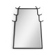 Asian Fusion Smoky Black Hanging Mirror