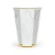 Fusion Hexagon Marble End Table