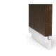 Campaign Style Dark Santos Rosewood Sliding Nesting Tables