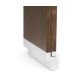 Campaign Style Dark Santos Rosewood Sliding Nesting Tables