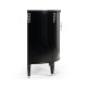 Demilune Smoky Black Storage Cabinet