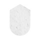 Fusion White Marble & Brass End Table
