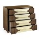 Gatsby Walnut & Champagne Silver-Leaf Chest