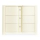 Bowfront Ivory Bedside Chest of Drawers