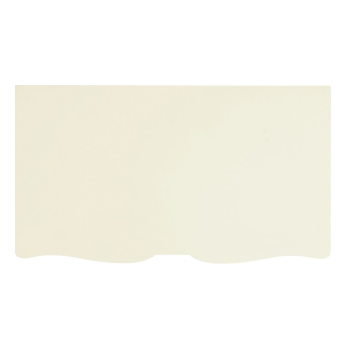 Bowfront Ivory Bedside Chest of Drawers