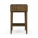 Rectangular Autumn Walnut Reeded End Table